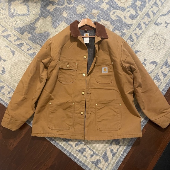 Men’s Carhartt Blanket Lined Tan Barn Jacket - Picture 2 of 9